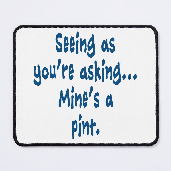 Item preview, Mine's a Pint! designed and sold by IanBakerToons.