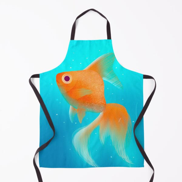 Item preview, Orange Gold Fish In The Ocean Illustration designed and sold by yunuzdemirtas.