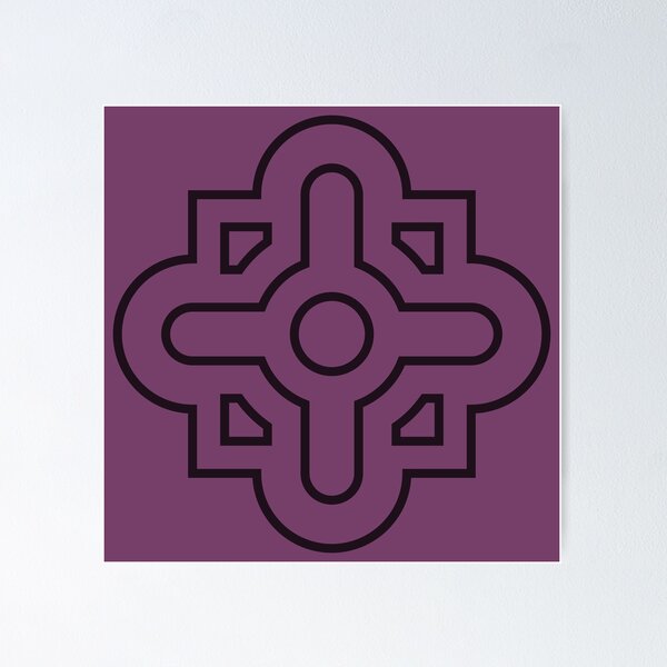Item preview, Geometric Pattern: Zellij: Aubergine Dark designed and sold by Red Wolf.