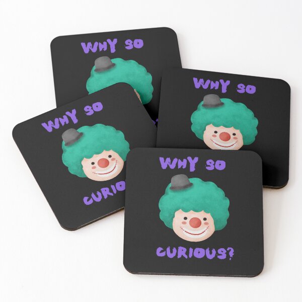 Item preview, Adorable JOKER meme parody with funny quote "WHY SO CURIOUS?" for this Halloween festival designed and sold by VINASU.