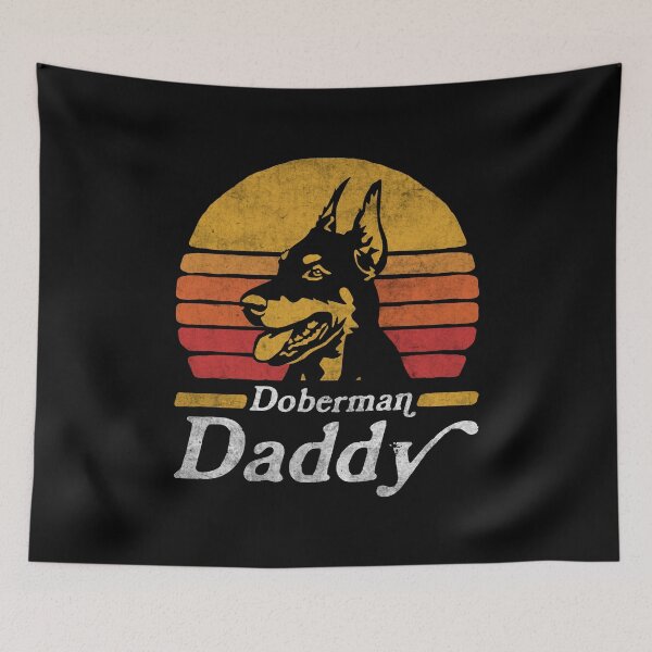 Item preview, Retro Vintage Doberman Pinscher Daddy designed and sold by More Cute Dogs.