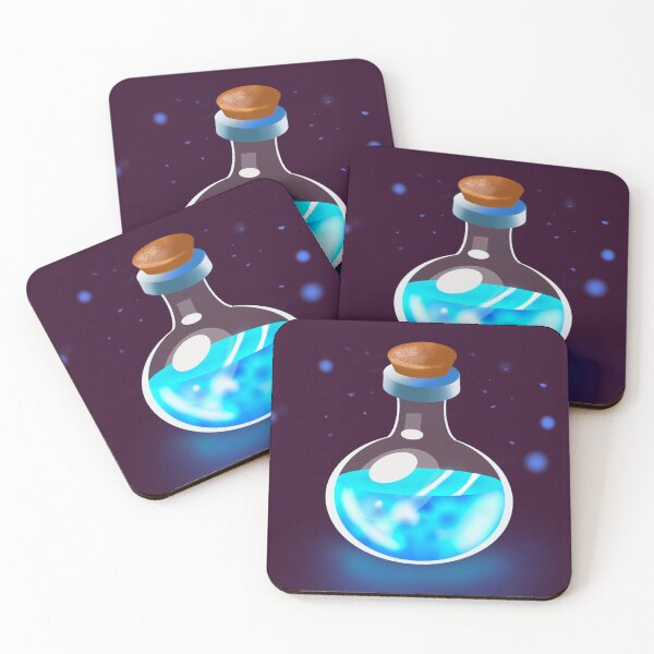 Item preview, Blue Magic Potion Bottle Illustration Design designed and sold by yunuzdemirtas.