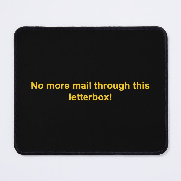 Item preview, No more mail through this letterbox! designed and sold by Family-Shop.