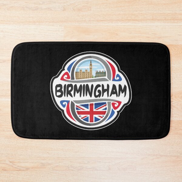 Item preview, Birmingham UK United Kingdom Flag Badge Travel Souvenir Stamp designed and sold by TeeHome.