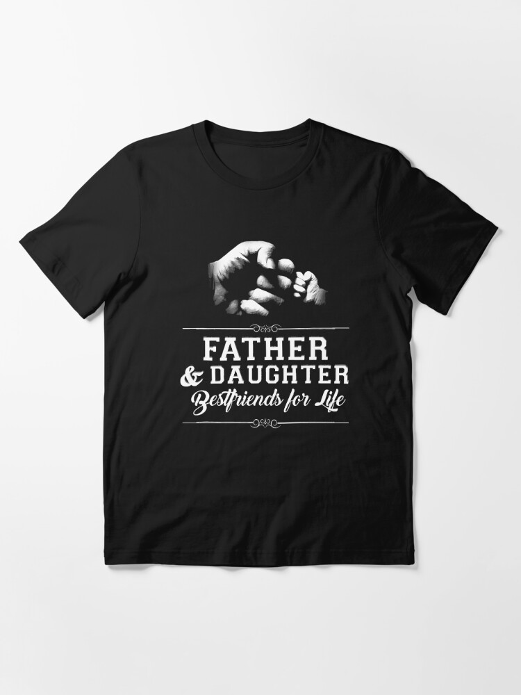 Father and Son Best Friends for Life Fist Bump Laser Engraved Skinny T