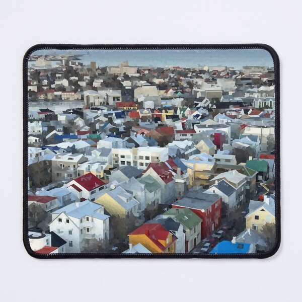 Item preview, Buildings of Reykjavik - Watercolour Style designed and sold by WWWC2288.
