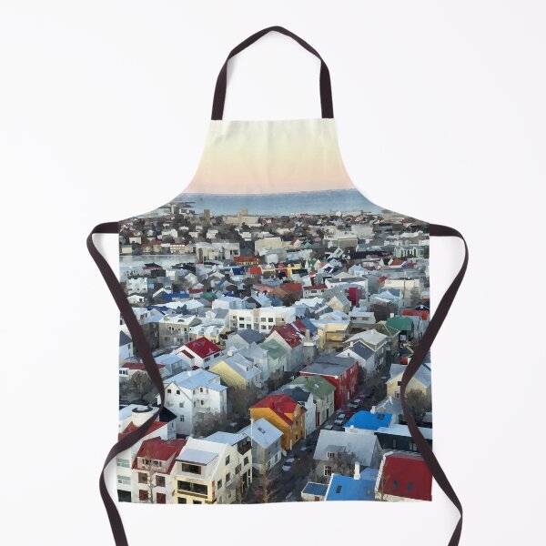 Item preview, Buildings of Reykjavik - Watercolour Style designed and sold by WWWC2288.
