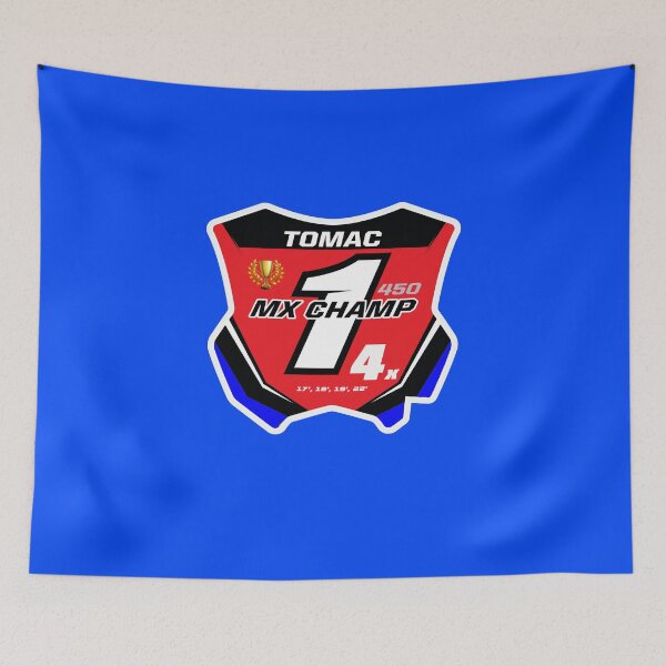 Item preview, Eli Tomac Motocross 4x Champion ET3 RED Number Plate 2022 2019 2018 2017 designed and sold by JohnyyBrap.