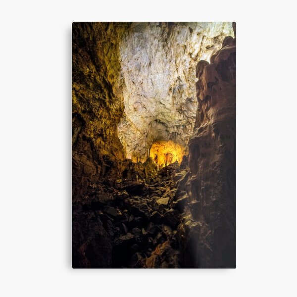 cave with colourful textured walls Metal Print