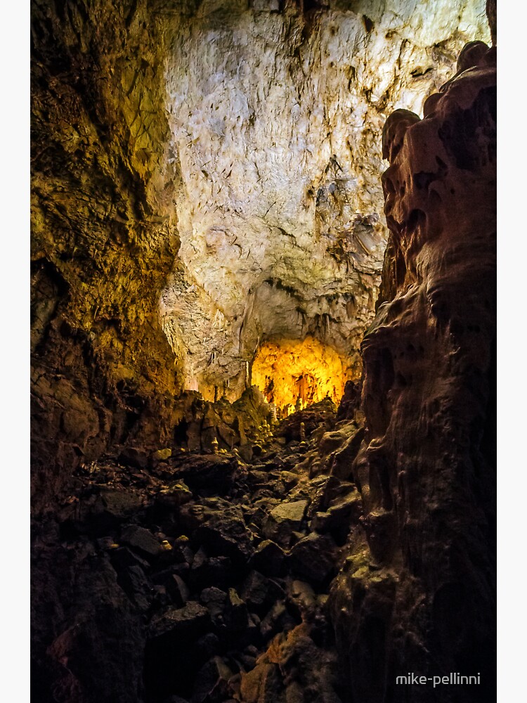 cave with colourful textured walls by mike-pellinni