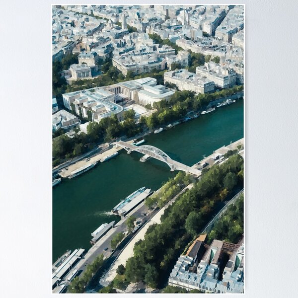 Item preview, The Seine River From Above - Watercolour Style designed and sold by WWWC2288.
