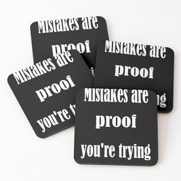 Item preview, Mistakes Are Proof Youre Trying designed and sold by 4clothingforyou.