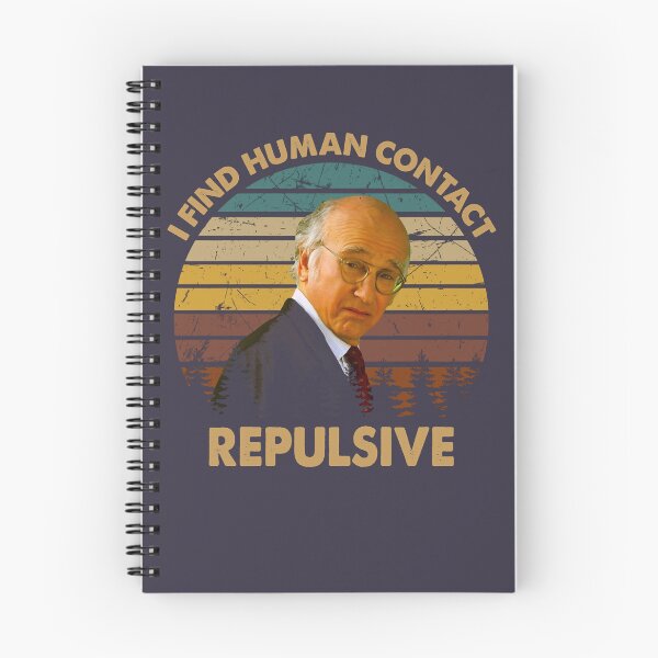 Item preview, Gifts Idea Sitcom Vintage Curb Art Your Enthusiasm Films I Find Human Contact Repulsive designed and sold by NikolajLinke.