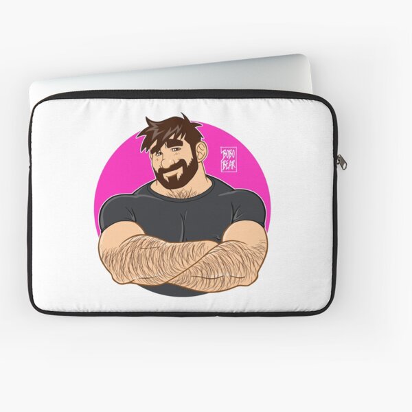 ADAM LIKES CROSSING ARMS - BUBBLEGUM Laptop Sleeve