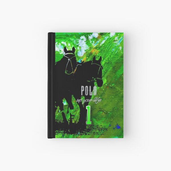 polo horses green Notizbuch