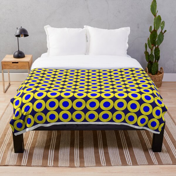 Item preview, Patrón de lunares azul amarillo designed and sold by QOT  Designs.