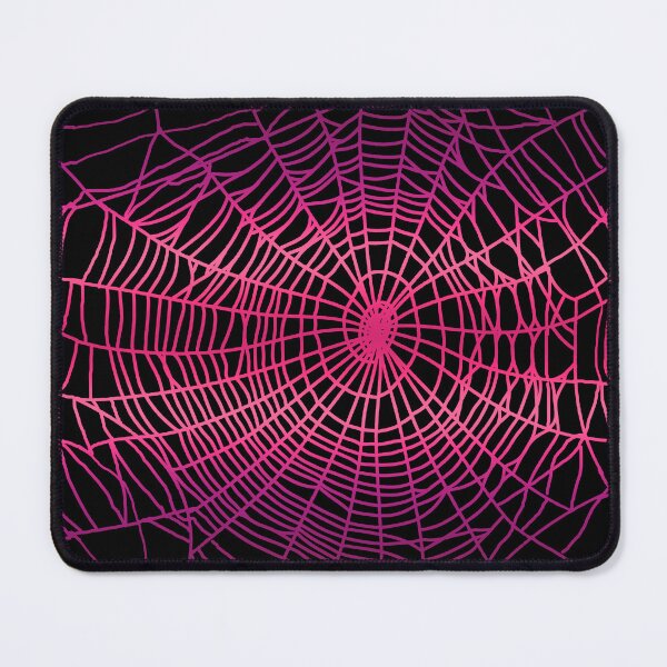 Item preview, Pink spider web creepy cute design in black pink for Halloween designed and sold by MadandMean.