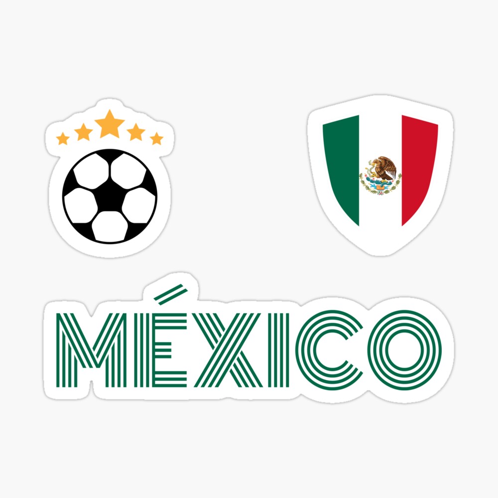 Mexican Soccer Mexico Flag Jersey Football Fans Poster