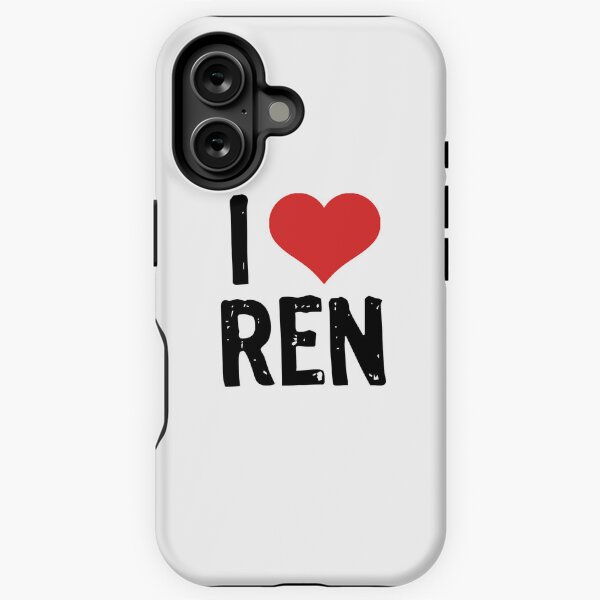 Vista previa del artículo con la obra «amo a ren», diseñado y vendido por The "I Love Everything" Shop.