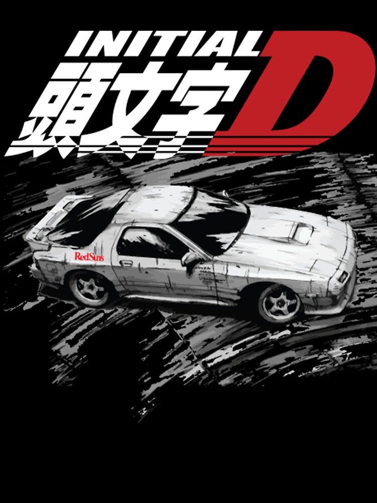 Initial D T-ShirtInitial D FC RX7 Drifting - Ryosuke Takahashi RedSuns