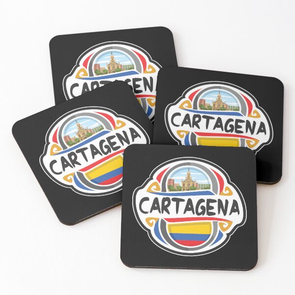 Item preview, Cartagena Colombia Flag Badge Travel Souvenir Stamp designed and sold by TeeHome.