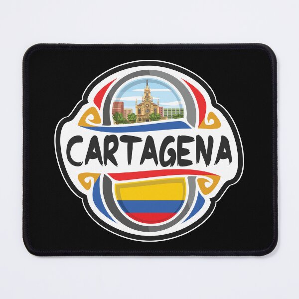 Item preview, Cartagena Colombia Flag Badge Travel Souvenir Stamp designed and sold by TeeHome.