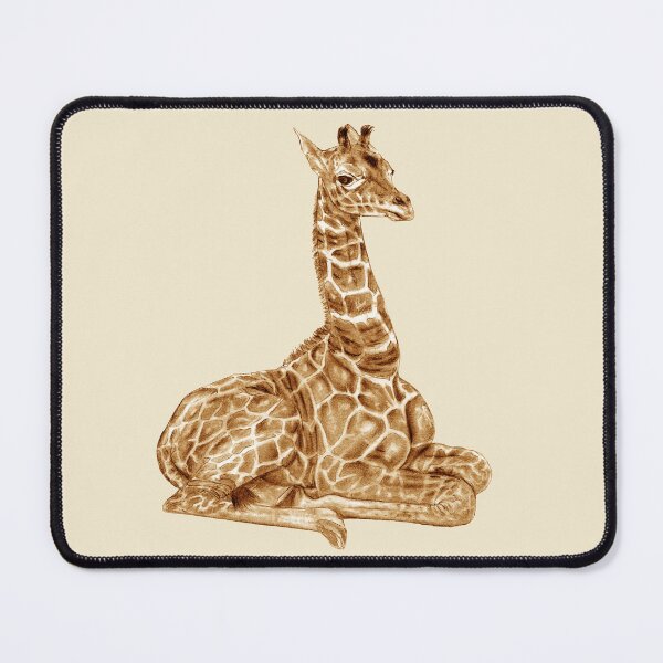 Item preview, Lying giraffe - brown colorized version designed and sold by SylvieG18.