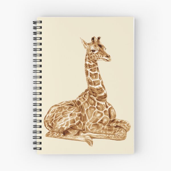 Item preview, Lying giraffe - brown colorized version designed and sold by SylvieG18.