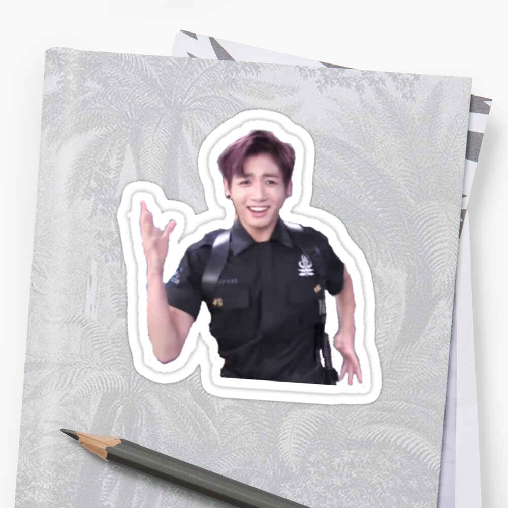 BTS JUNGKOOK MEME DANCE Stickers By Jhopescollar Redbubble