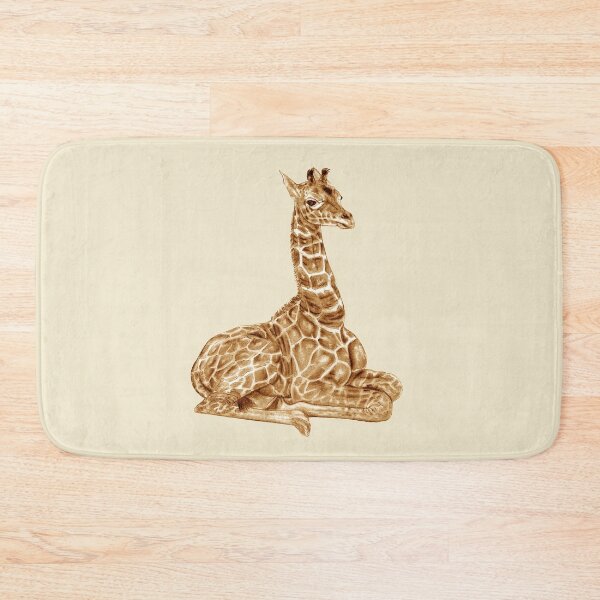 Item preview, Lying giraffe - brown colorized version designed and sold by SylvieG18.