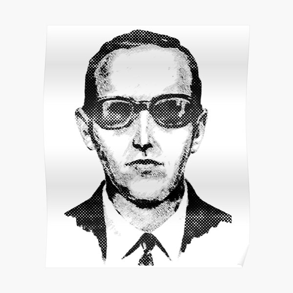 "D. B. Cooper, Artists Impression, Retro 60s Style" Poster for Sale by gorillamerch Redbubble
