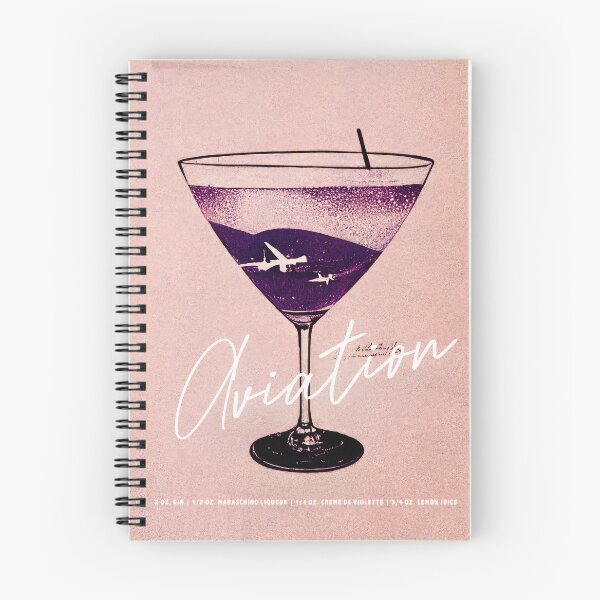 Item preview, Aviation Cocktail Retro Cocktail Poster Glass with Planes Bar Prints, Vintage Drinks, Recipe, Wall Art designed and sold by betternotes.