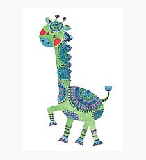 The Green Giraffe Photographic Print