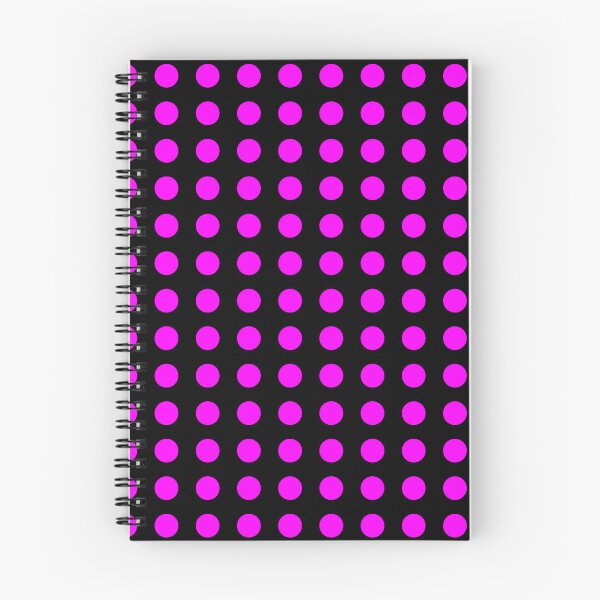 Item preview, Pink Polka Dot Pattern on Black Background designed and sold by QOT  Designs.
