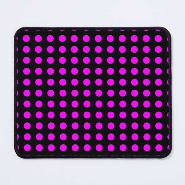 Item preview, Pink Polka Dot Pattern on Black Background designed and sold by QOT  Designs.