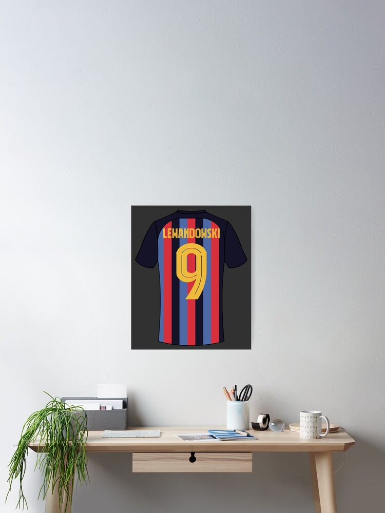 Lewandowski barcelona football jersey number 9