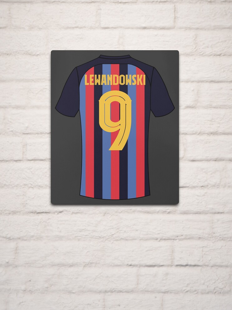 Robert Lewandowski barcelona football jersey number 9 Pullover Hoodie for  Sale by Justtrendytees