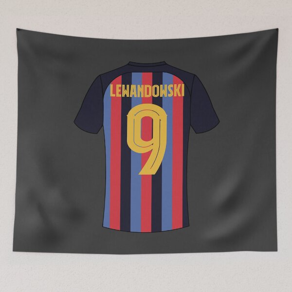 Item preview, Lewandowski barcelona football jersey number 9 designed and sold by Justtrendytees.
