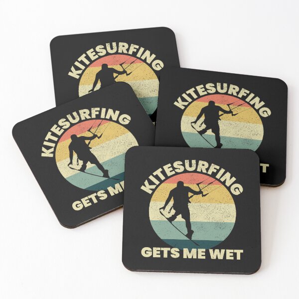 Item preview, Kitesurfing Kiteboarding Kiteboarder Kitesurf Vintage Retro designed and sold by TastefulTees.