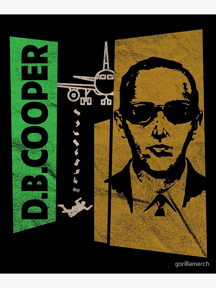 "Retro D. B. Cooper Hijack, Cool 70s Style Artwork" Poster For Sale By ...