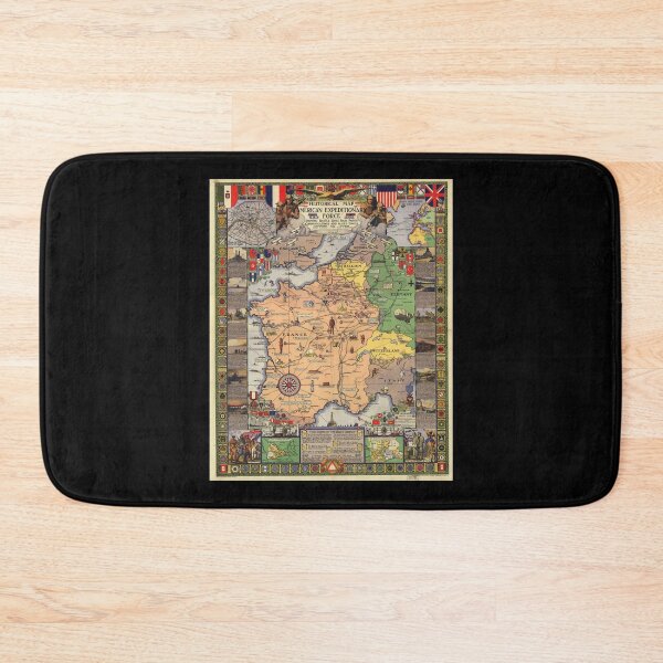 Item preview, American Expeditionary Force World War I Map  designed and sold by PopCultureClote.