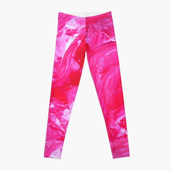 Bright Pink Impasto Leggings