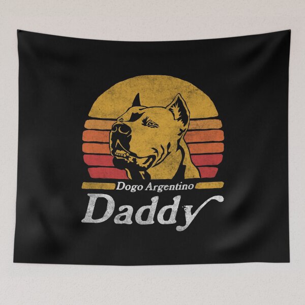 Item preview, Retro Vintage Dogo Argentino Daddy designed and sold by More Cute Dogs.