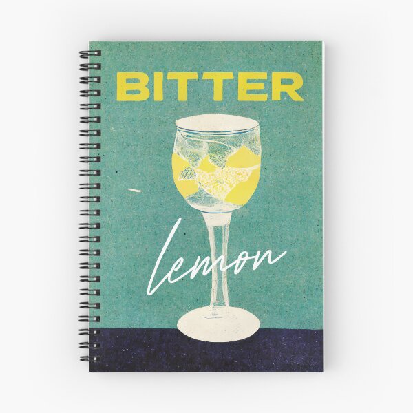 Item preview, Bitter Lemon Retro Cocktail Poster on Barshelf Bar Prints, Vintage Drinks, Recipe, Wall Art designed and sold by betternotes.