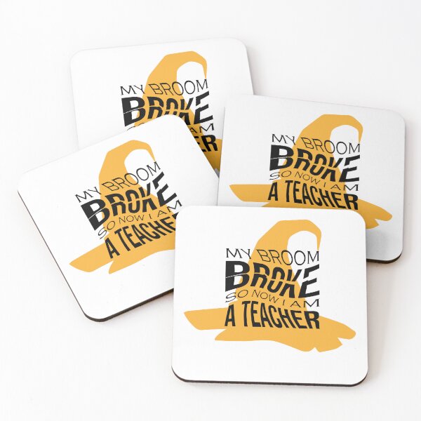 Item preview, My Broom Broke so Now I Am a Teacher Classic T-shirt designed and sold by ouaredi.