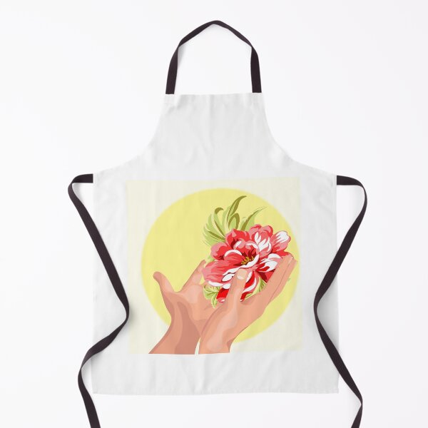 Item preview, peony flower in human hands designed and sold by Zhanna Lenivaya.