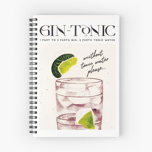Aperçu de l'œuvre Gin Tonic Retro Cocktail Poster Order Bar Prints, Vintage Drinks, Recipe, Wall Art créée et vendue par betternotes.