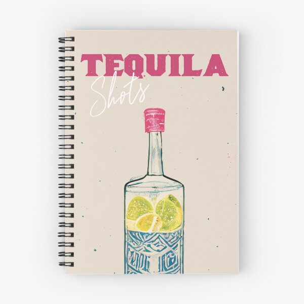 Item preview, Tequila Retro Cocktail Poster Shots Bottle Bar Prints, Vintage Drinks, Recipe, Wall Art designed and sold by betternotes.