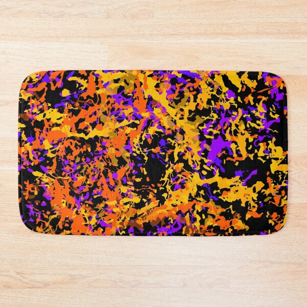Item preview, Paint Dots Vector Yellow and Purple on Black designed and sold by Bespired.