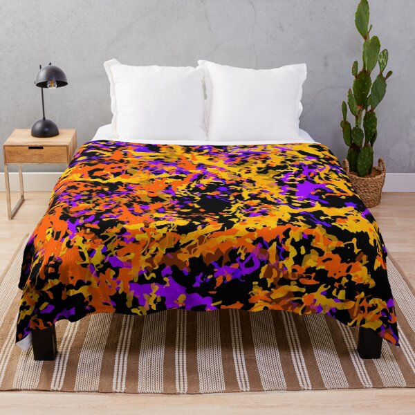 Item preview, Paint Dots Vector Yellow and Purple on Black designed and sold by Bespired.